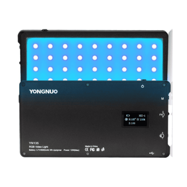 Luz de video Yongnuo YN135 RGB