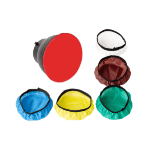Difusor reflector de tela suave de 18cm y 6 colores accesorio para flash
