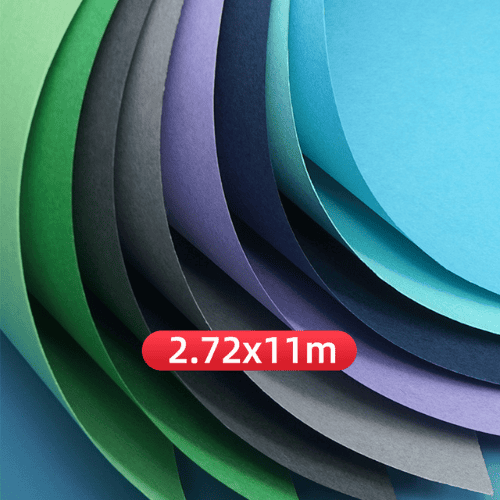 Fondo de Papel Sin Costura Para Fotografía 2.72 x 11M Azul Oscuro - Image 2